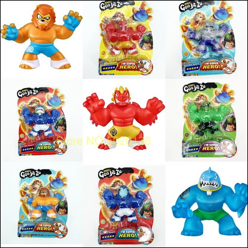 Goo Hero Jit Zu красочные сжимаемые игрушки Халк галактика крутая сжимаемая кукла LOLS