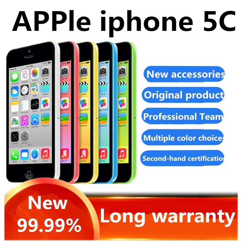 Оригинальный разблокированный сотовый телефон Apple iPhone 5C двухъядерный экран 4 0