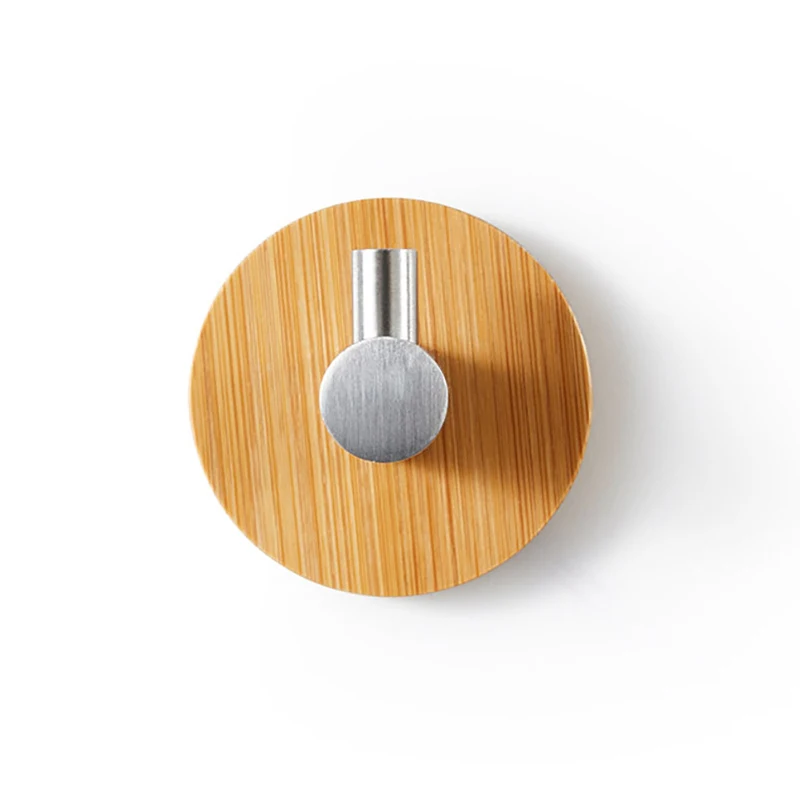 Самоклеящиеся крючки деревянные настенные для полотенец и пальто сверхпрочные