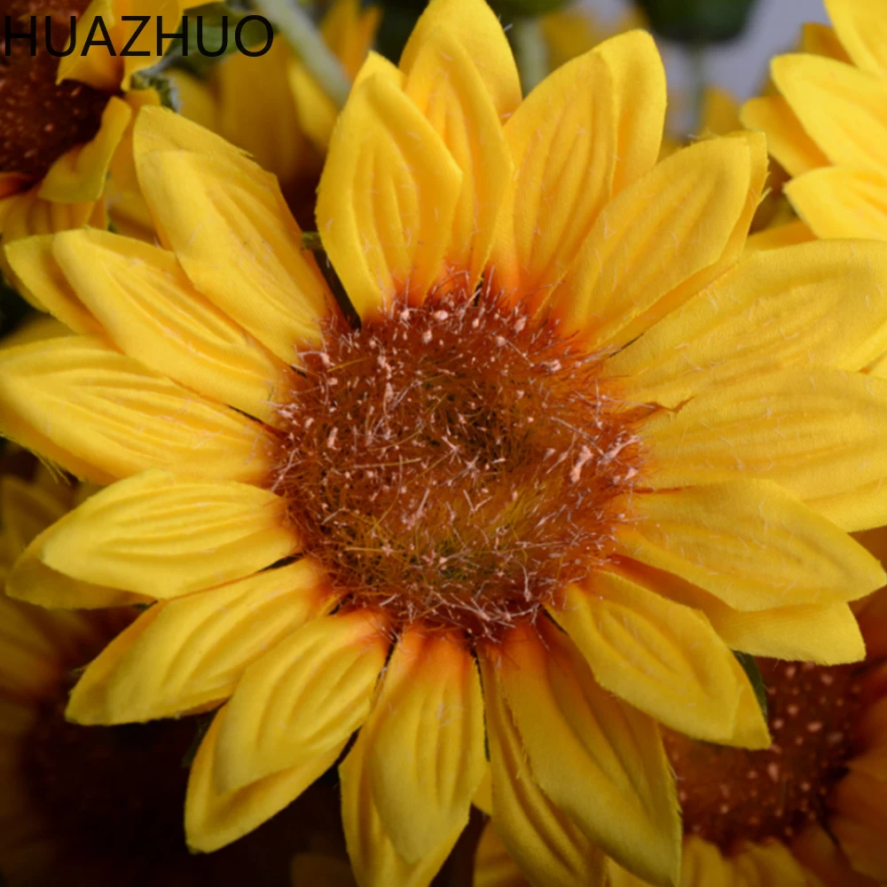 

Artificial New Silk Sunflower Home Decorative Fake Flowers for Wedding Party Home Garden Decoration Farmhouse Artificial Plants