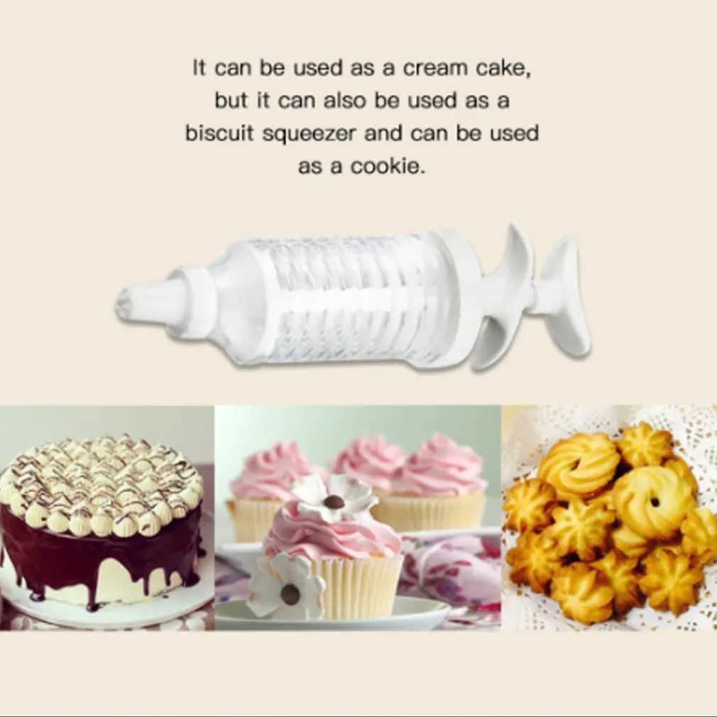 

Whipped Cream Dispenser Decorator Plastic Extruder Kit With 8 Mounting Nozzles Cake Filling Injector Tools Baking Utensils