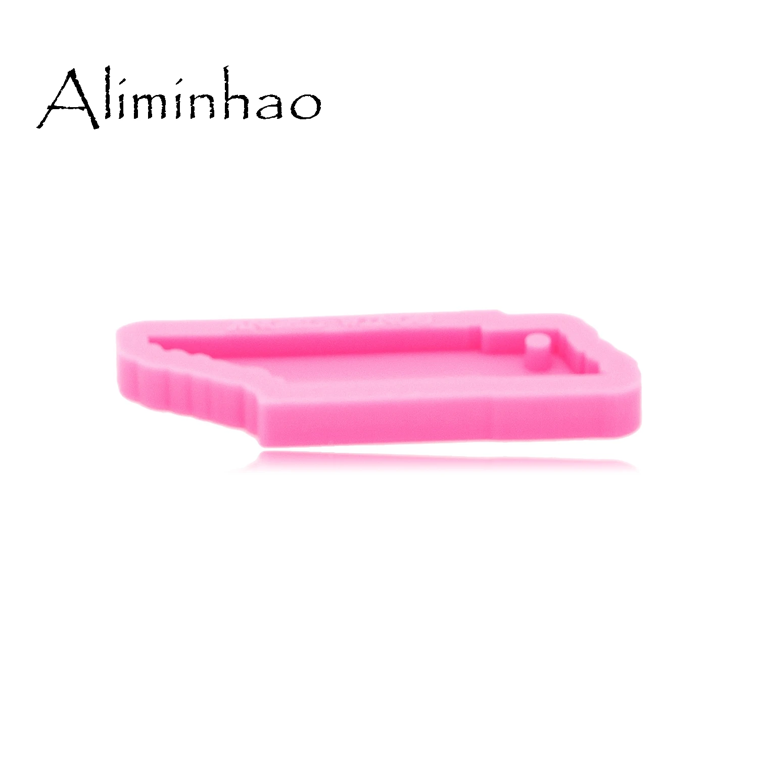 DY0231 Блестящий глянцевый карта штатов США Теннесси Форма силиконовый брелок