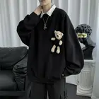 2020 Мужская мода Мультяшные куклы украшения толстовки уличная одежда Женская 3 цвета пальто хлопковая одежда пуловер Женская