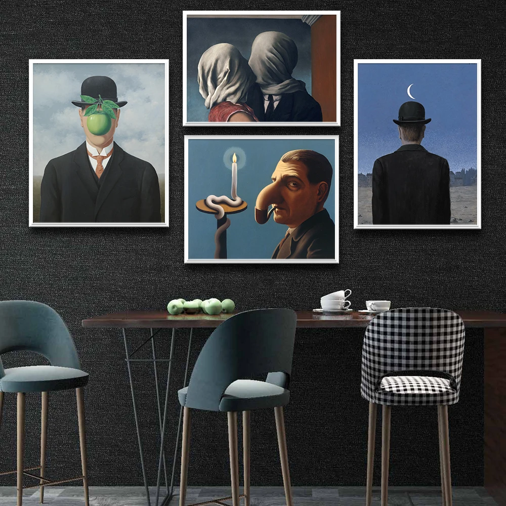Забавная Реалистичная абстрактная живопись настенные принты винтажная картина