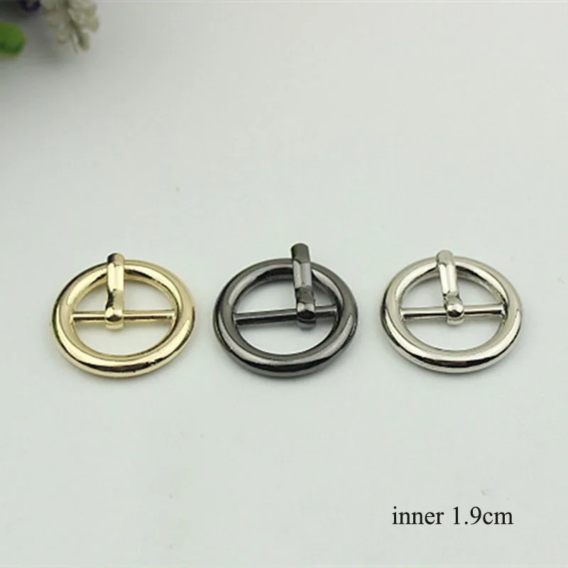 30pcs 15-38mm Round Metal Belt Buckle Adjust Pin Buckles DIY Women Coat Sewing Buttons for Bags Clothing Decorate Accessories