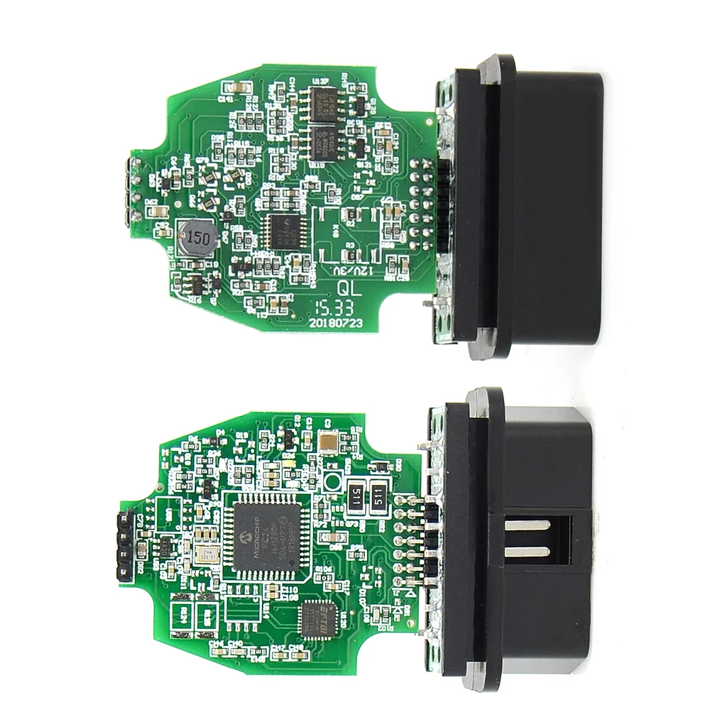 Новейшая модель V2.3.8 ELS27 FORScan Green PCB PIC24HJ128GP + FTDI Mircochip многоязычная работает ELM327 и J2534