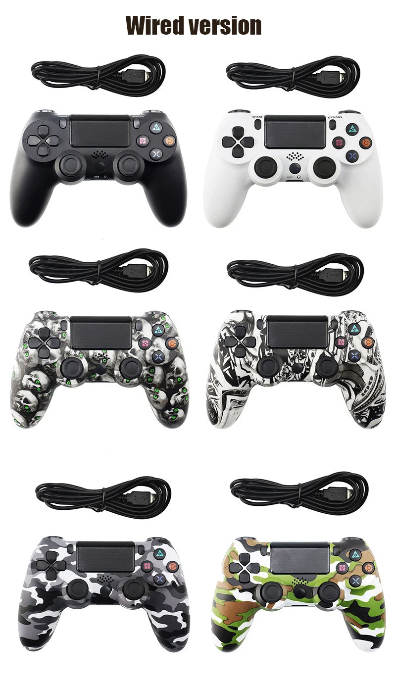 WUIYBN PS4 Геймпад контроллер USB проводной джойстик для SONY Dualshock 4 Playstation 4 игровой автомат консоль