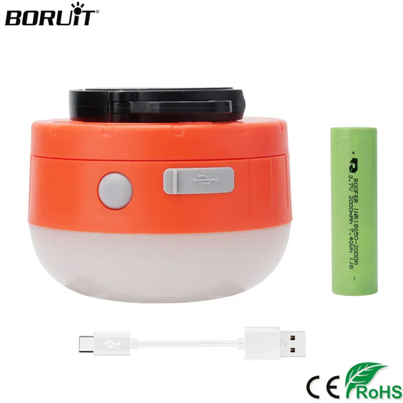 4-режимный тип-c USB зарядка для кемпинга наружные палатки свет аварийный