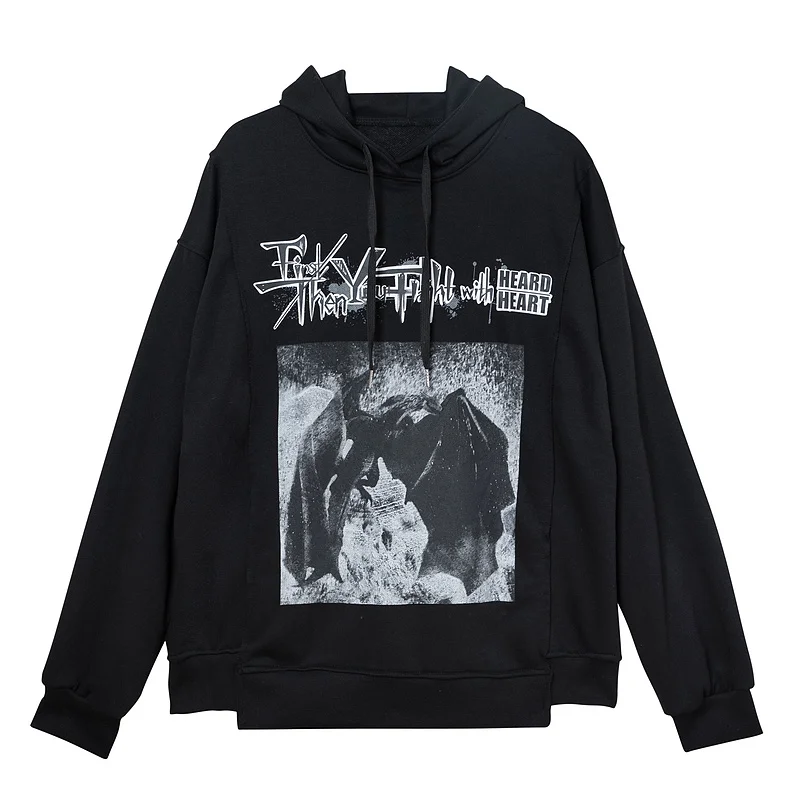 Толстовка Мужская/женская с капюшоном и принтом дракона|Мужские толстовки