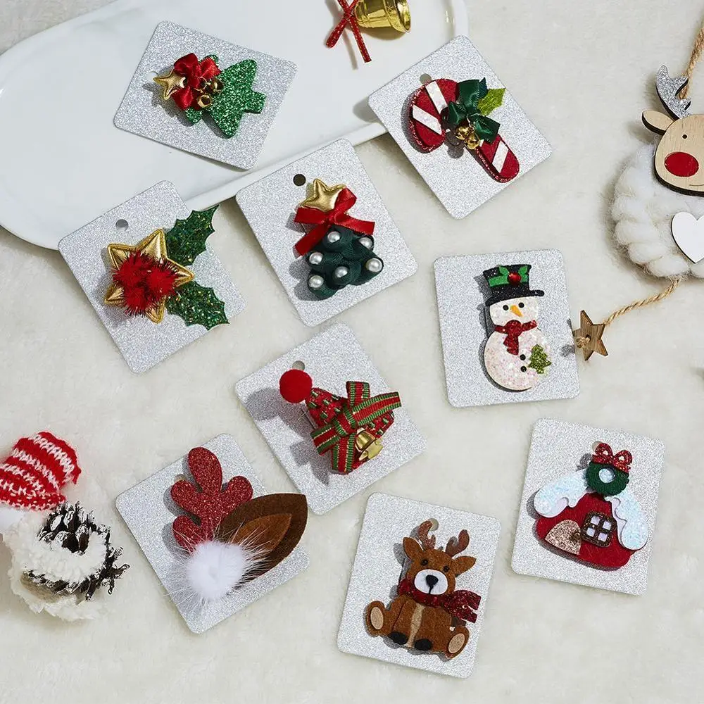 

Women's Christmas Tree Brooch Felt Christmas Snowman Hat Fashion Gift Winter Jacket Brooch Brooch W8M6