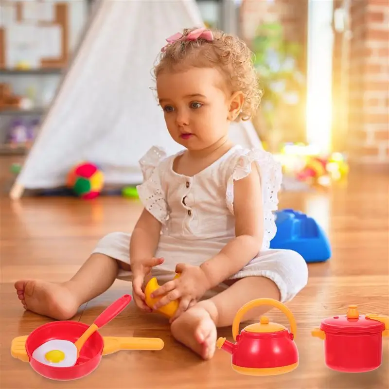 

21pcs/Set Kids Kitchen Toy Set Cookware Plaything Simulation Cutlery Toys