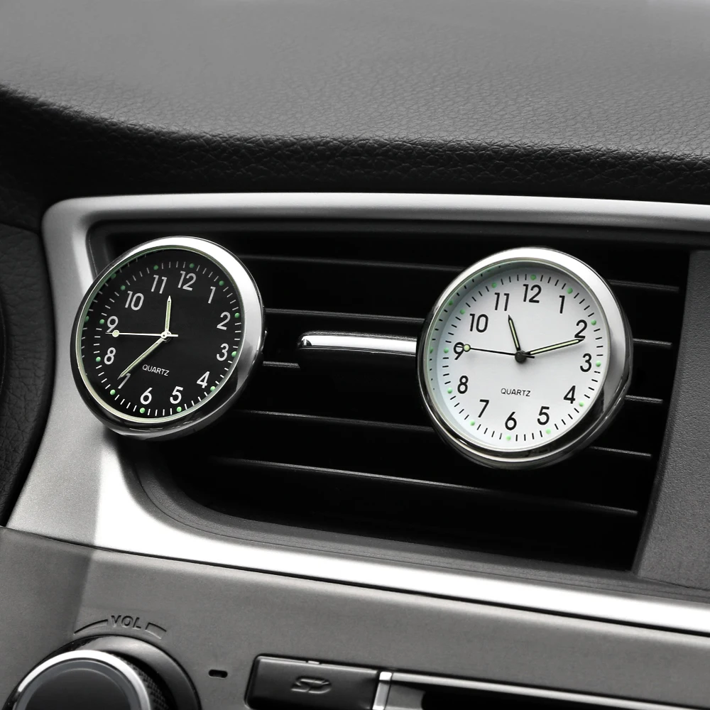Светящиеся автомобильные часы с клипсой освежитель воздуха механика вентиляции