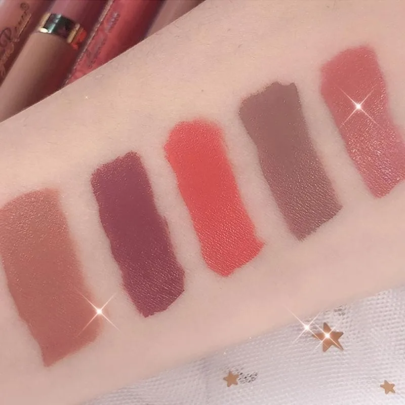 

Matte Lip Glaze Lipstick Set Non-stick Cup Long Lasting Moisturing Non-fading Lip Gloss Waterproof Lipstick Best Gifts Set