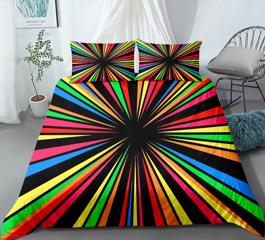 Красота Постельное белье 3D разноцветные штаны в полоску для девочек из 3