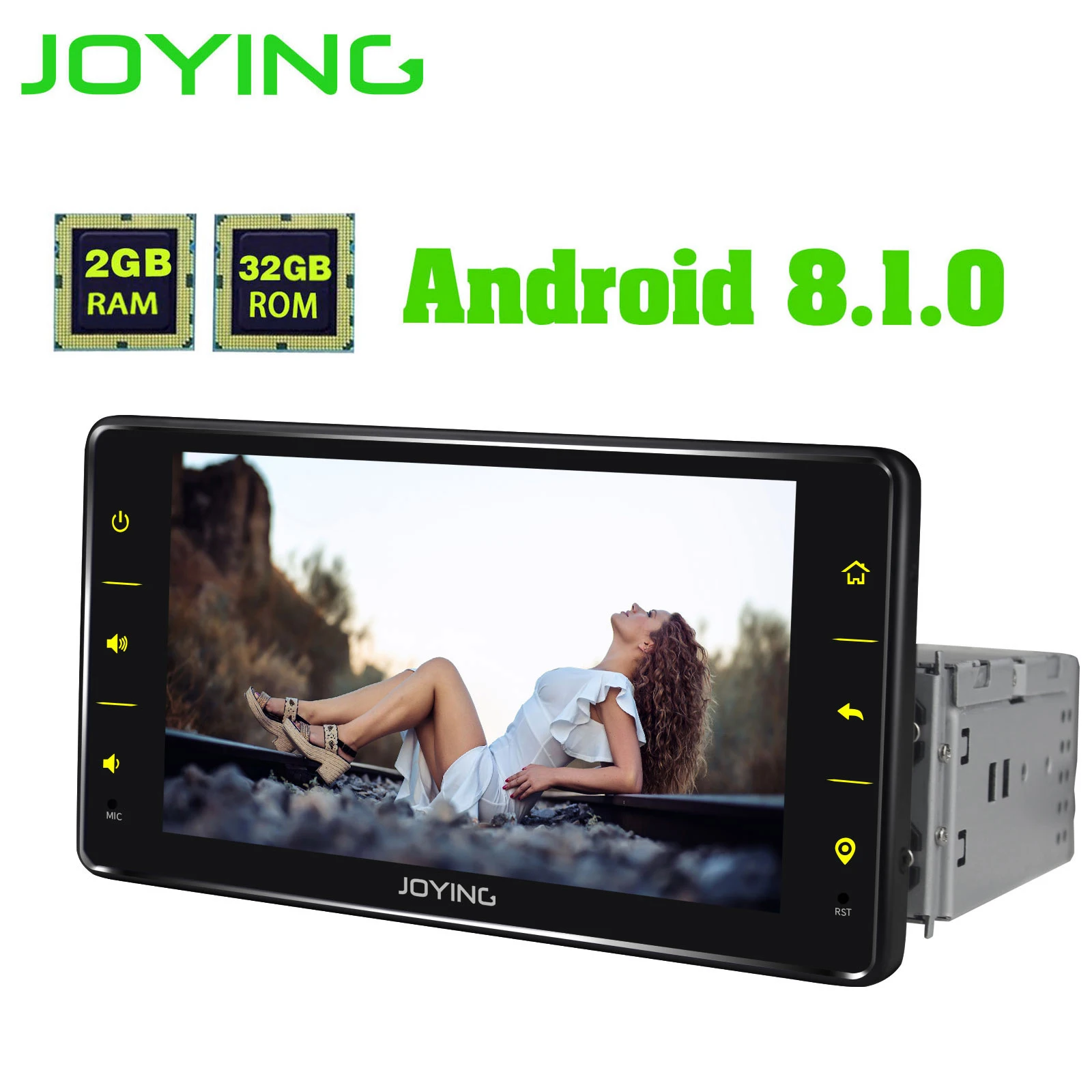 Joying Универсальный Android автомобильный Радио один 1 Din Автомобильный