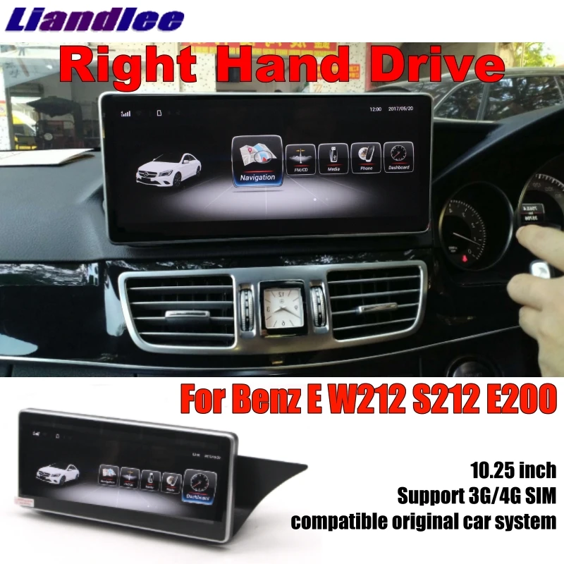 Для Mercedes Benz MB E Class W212 S212 RHD 2009 ~ 2016 правый руль Liandlee автомобильный мультимедийный