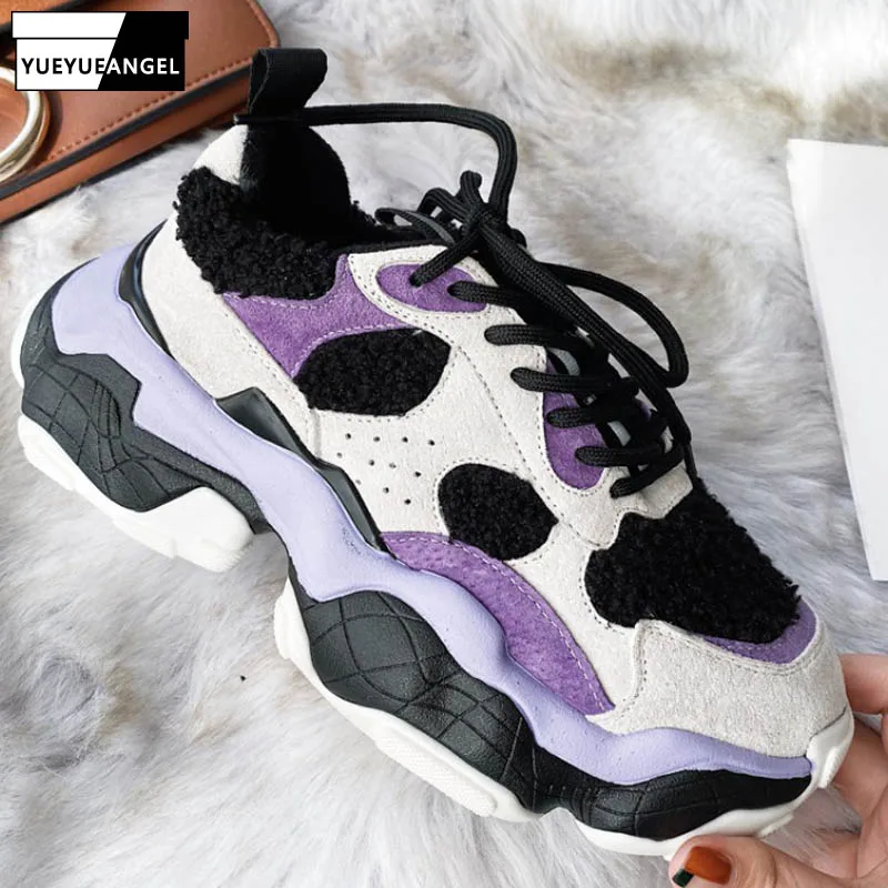 Женские кроссовки на платформе брендовые из натуральной кожи шнуровке