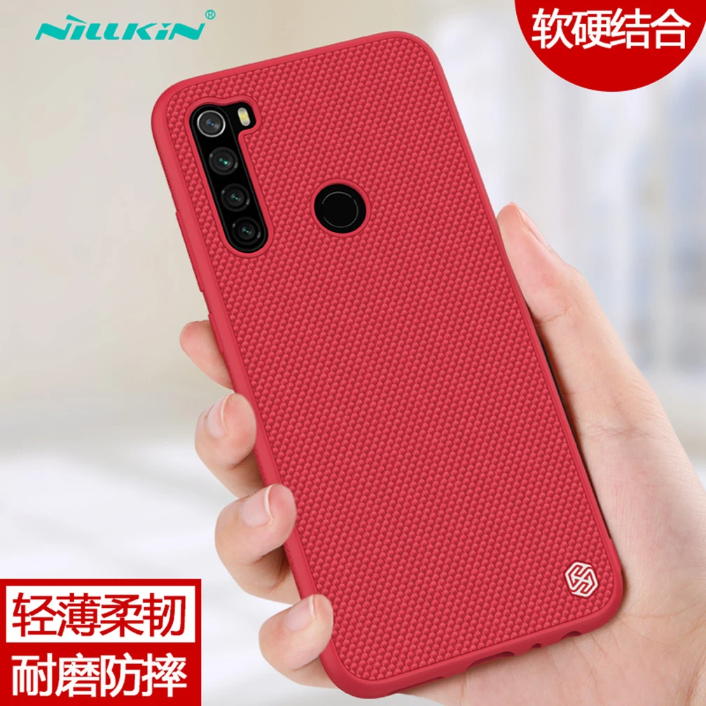 Для Xiaomi Redmi Note 8 NILLKIN текстурированное нейлоновое волокно прочный нескользящий тонкий и светильник задняя крышка для Xiaomi Redmi Note 8 Pro Чехол - Цвет: Red