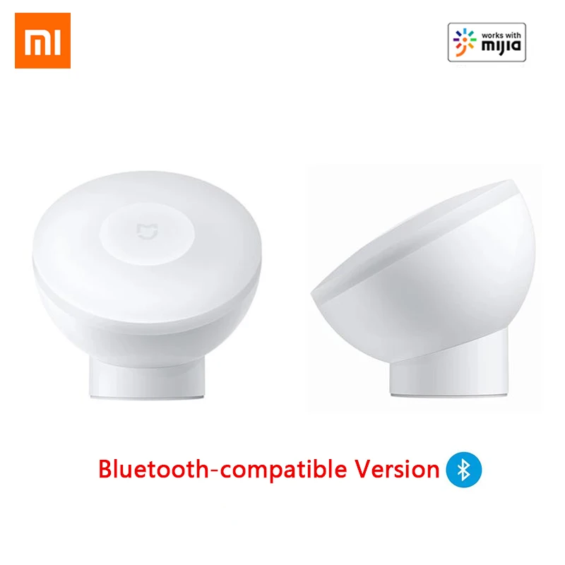 

Xiaomi smart home Night Light 2 Bluetooth-compatible Version Magnetic Attraction 360 Rotating Adjustable Infrared Body Sensor