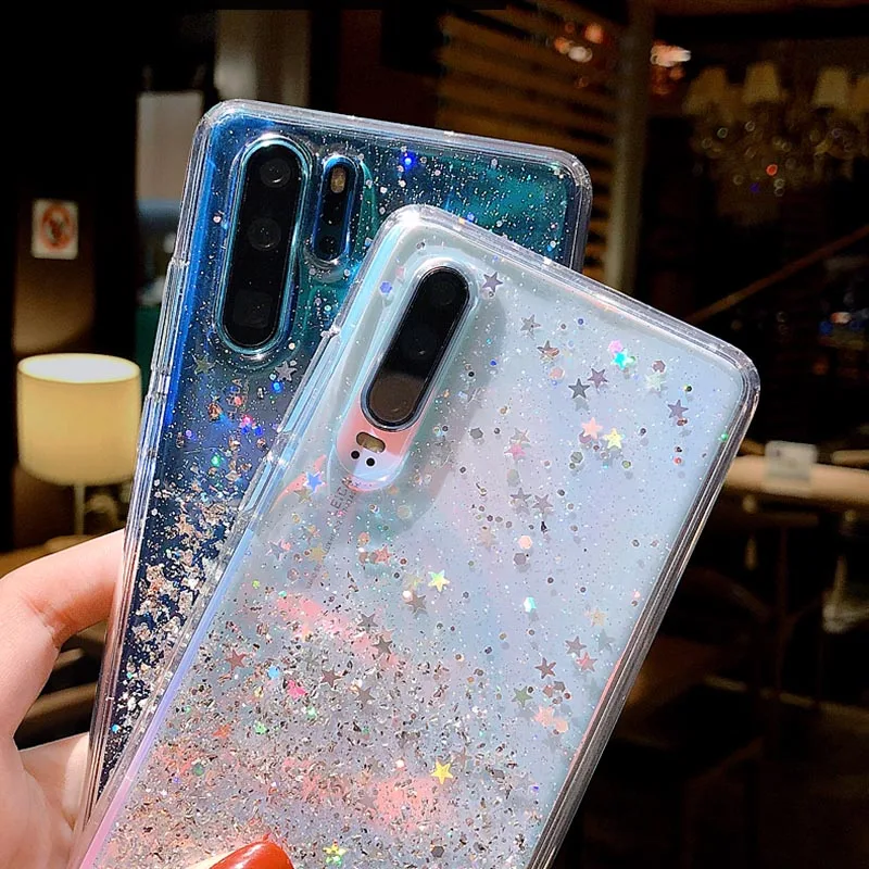 Shiny Star Silicone Case For Huawei Mate 30 20 P10 P20 P30 Pro P Smart honor V 10 Lite Nova 5 3i 3e 4e Glitter Cover | Мобильные