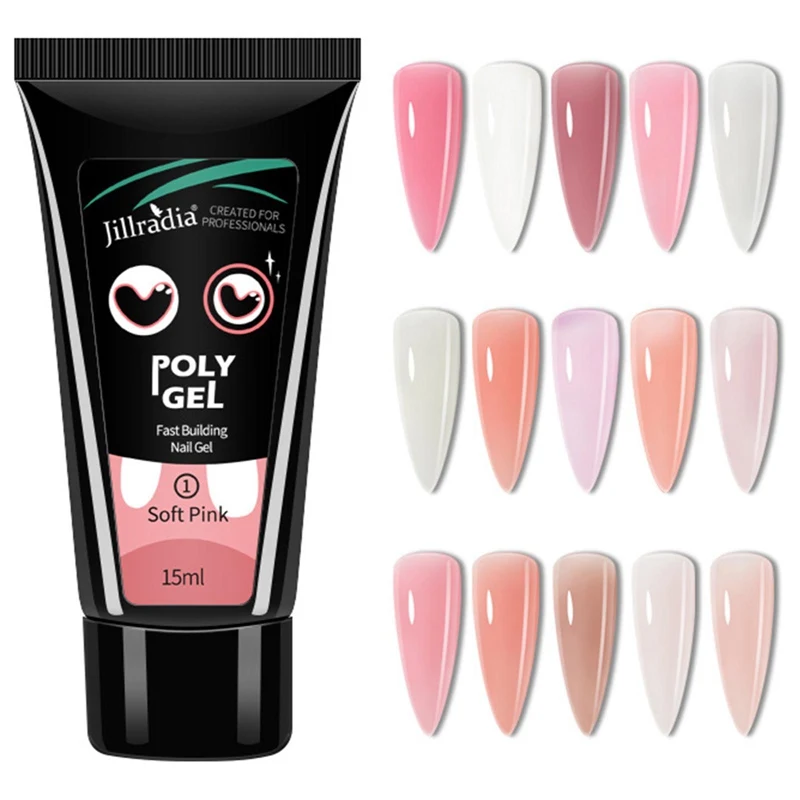 

15ml Extension Nail Model Phototherapy Gel UV Glue Crystal Extension Gel Quick Building Nail Polish Nail Art Tools
