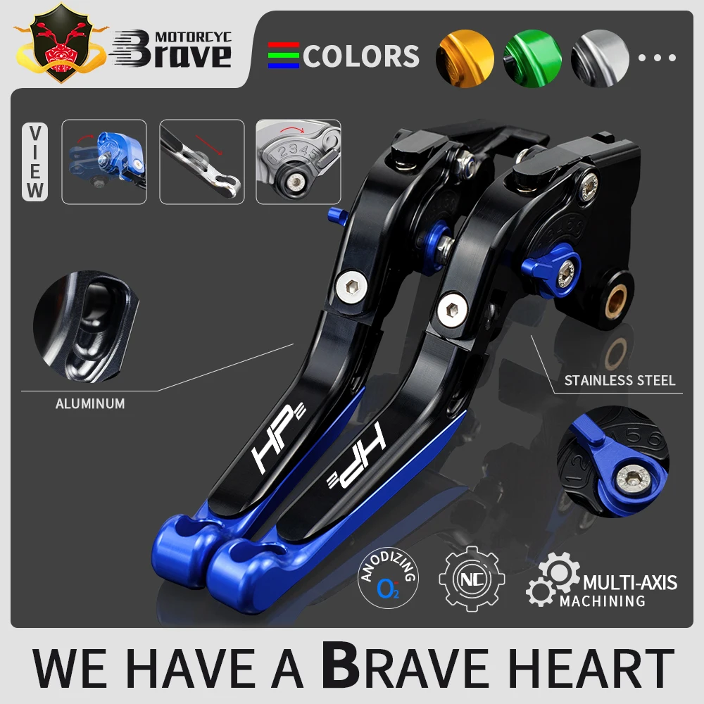 

HP2 LOGO Motorcycle Brake Clutch Levers Handlebar Handle Accessories For BMW HP2 EnduRo 2005 2006 2007 2008