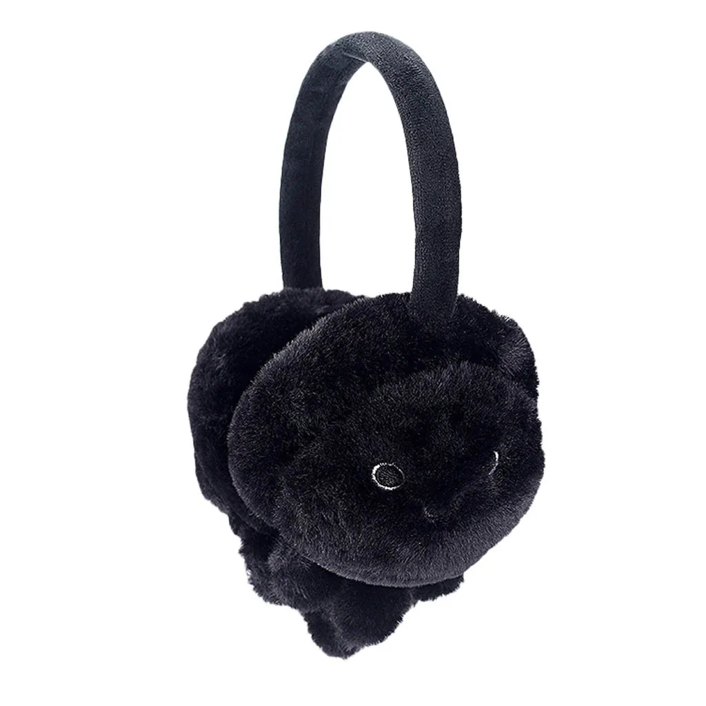 Новые милые зимние теплые наушники для девочек и мальчиков плюшевые с кроличьими