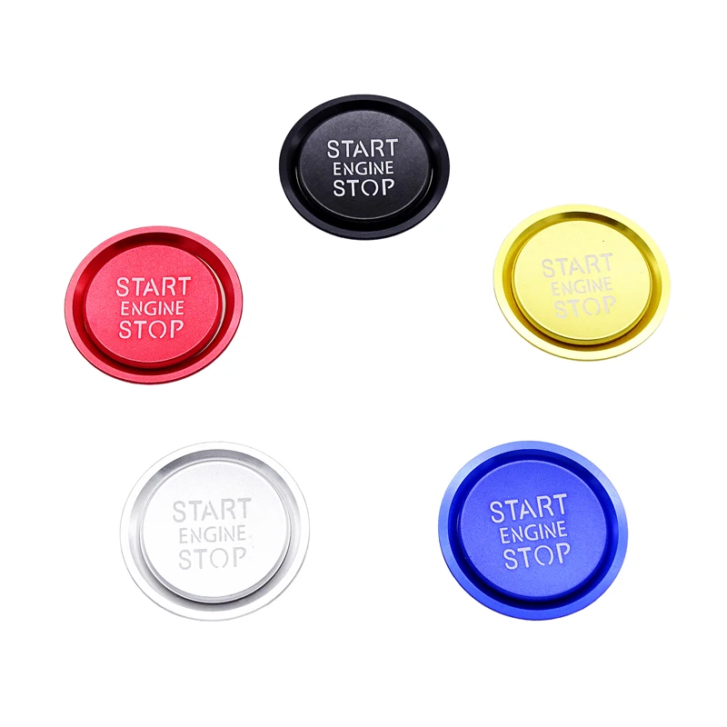 

1 Set Car Engine Start Stop Button Decoration Ring Cover Cap for Audi A4 S4 A5 S5 A6 S6 A7 Auto Switch Trim Sticker Car Interior