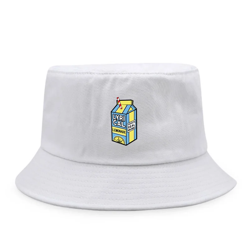 

Summer new black and white fisherman hat anime print sun hat hip hop outdoor travel hat men's beach sunscreen fishing unisex hat