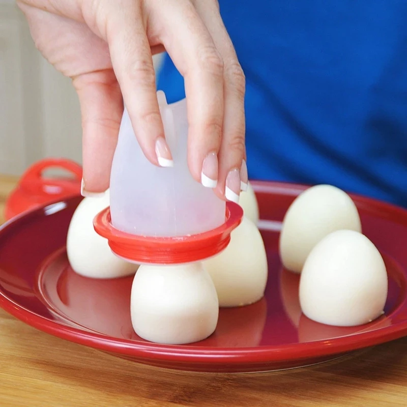

Silicone Egg Stereotype Cooker Poachers Non-Stick Boiled Eggs Kitchen Gadgets Baking Accessories Mold Cooking Cooker Separator
