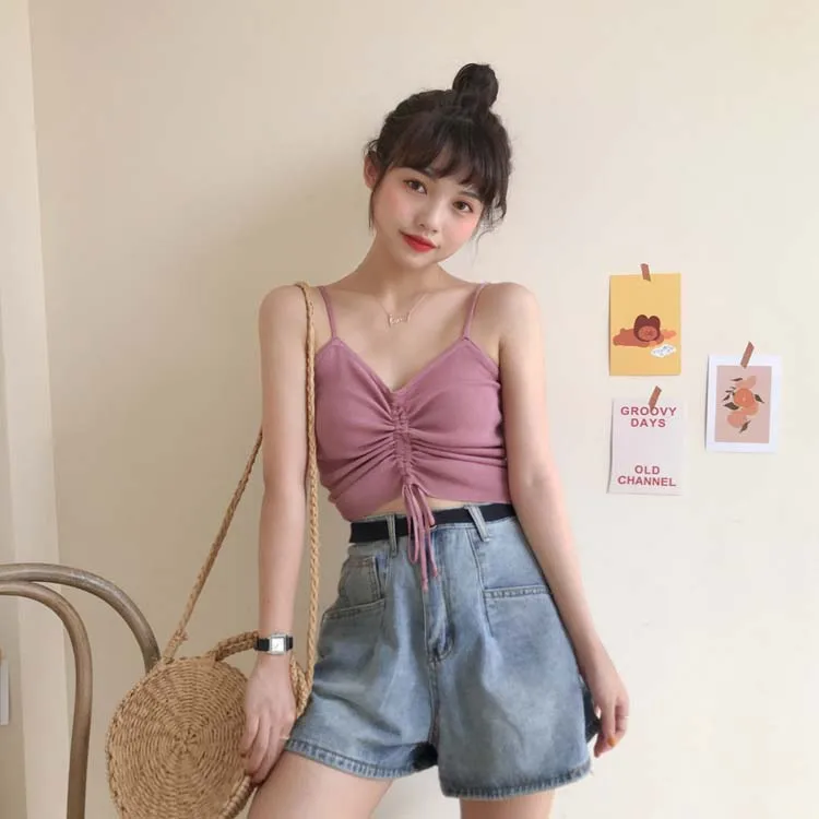 8 ярких цветов 2020 женский сексуальный тонкий без рукавов летний топ жилет на