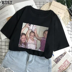 Женская футболка из полиэстера с рисунком Мой беспокойство, мой мозг, моя депрессия, повседневная Милая одежда с круглым вырезом, винтажные топы, 2019