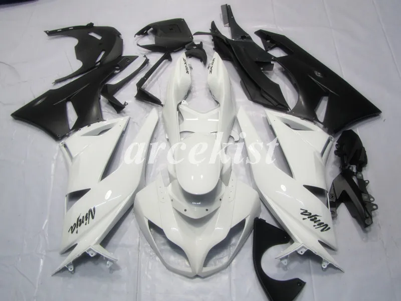 

4Gifts Injection Mold New ABS Motorcycle Fairings kit for Kawasaki Ninja ZX-6R 636 2009 2010 2011 2012 Fairing set black white