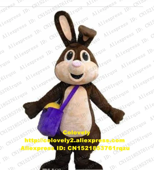 Костюм-талисман коричневого кролика костюм персонажа из мультфильма для