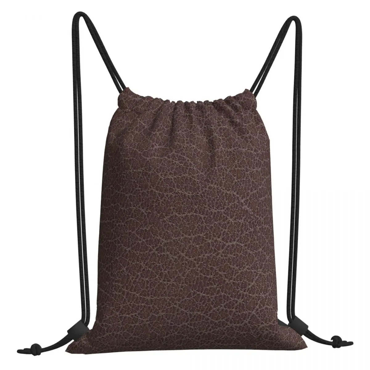 

Mission Brown Leather Portable Shopping Drawstring Bags Riding Backpack Gym Shoes Storage Backpacks
