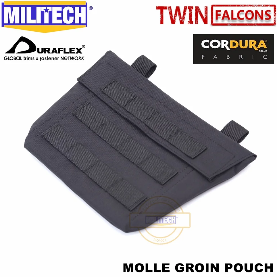 Black MILITECH TWINFALCONS TW 500D Delustered Cordura Molle Crye CP паховая сумка паховая в аксессуарах подбрюшная сумка паховая сумка - Цвет: Black