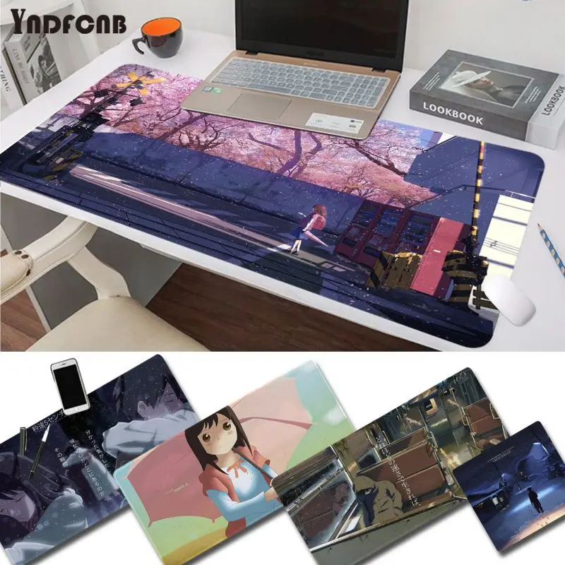 

YNDFCNB 5 Centimeters per Second large mousepad L XL XXL gamer mouse pad Size for mouse pad Keyboard Deak Mat for Cs Go LOL