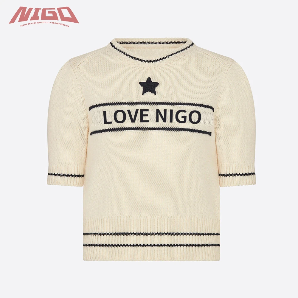 

Женский свитер с коротким рукавом NIGO 21ss # nigo7322