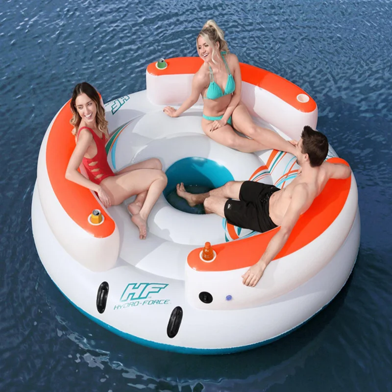 

Гигантский надувной бассейн на 6 человек, плавающая лодка, поплавок, огромный воздушный матрас для летней вечеринки, водные игрушки для озер...