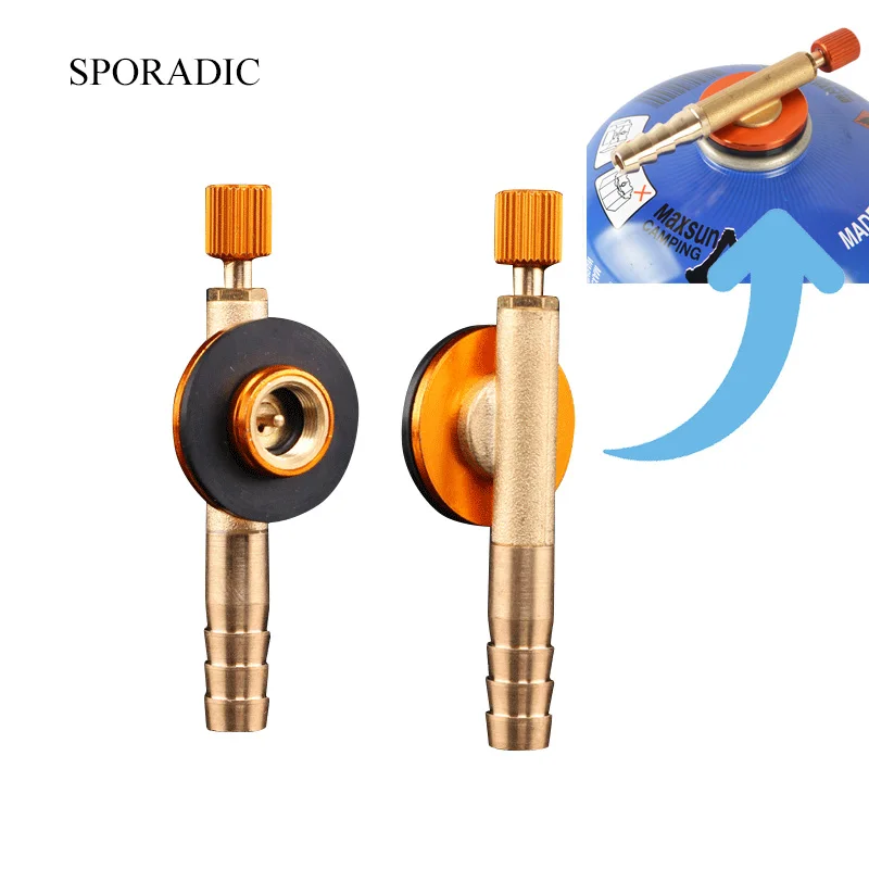 

Outdoor Camping Gas Stove Adapter Switching Charging Inflatable Valve Adapter Gas Cartridge Tank Cylinder Camping Accesorios