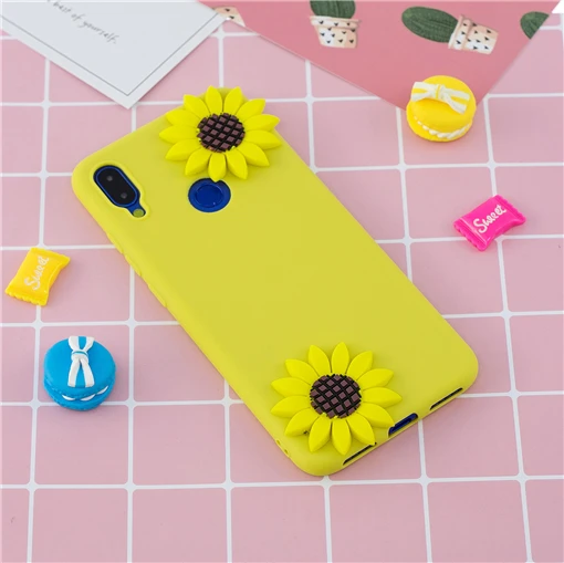 TRISEOLY для Xiaomi Redmi Note 7 Чехол Redmi 7 3D стерео патч мягкий силиконовый бампер набивной чехол с изображением животного для телефона Xiomi Redmi Note7