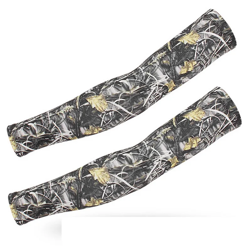 Камуфляжные нарукавники для езды на велосипеде рыбалки охлаждения защиты от