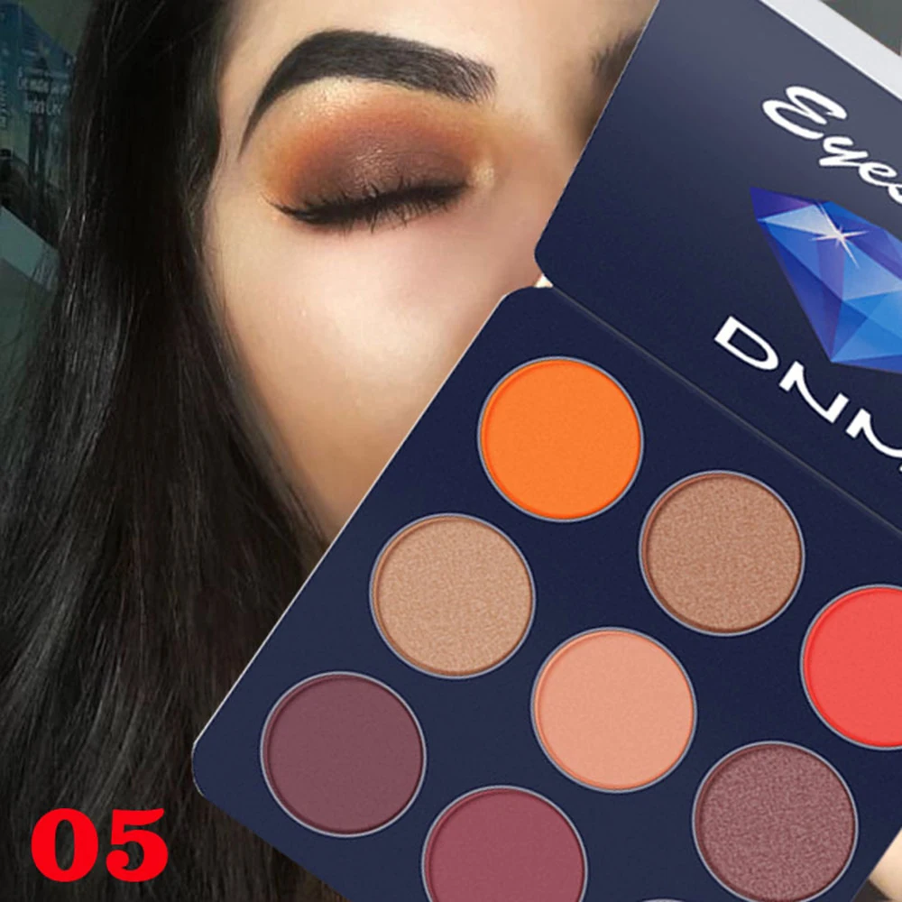 Палитра теней для век 9 цветов блестящие матовые тени палитра мерцающие и