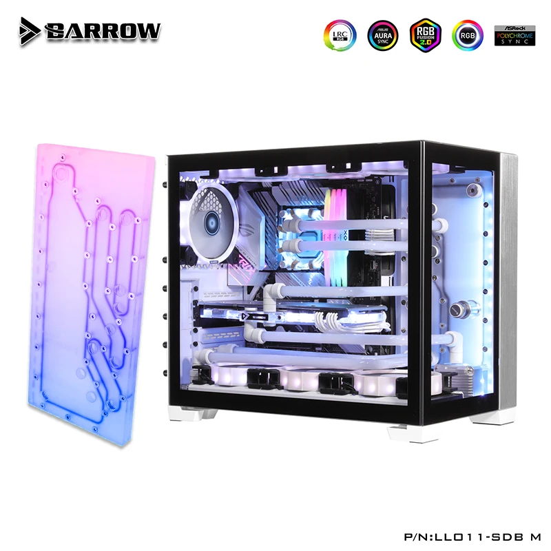 BARROW Distro plate для LianLi Lianli O11 MINI чехол дефлектор водной дорожки с водяным охлаждением