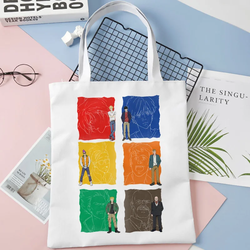 

Banana Fish shopping bag bolsas de tela shopping cotton eco bolsa handbag bag tote bolsas reutilizables cloth string grab