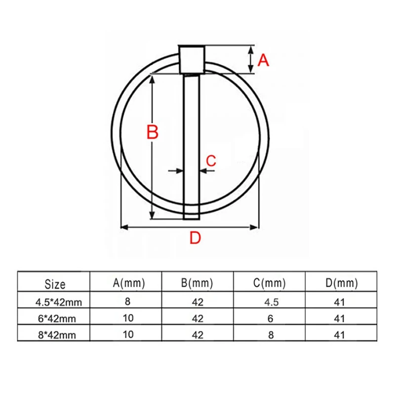 

2PCS Stainless Steel 316 Boat Kayak Canoe Trailer Tractor Pin Clips