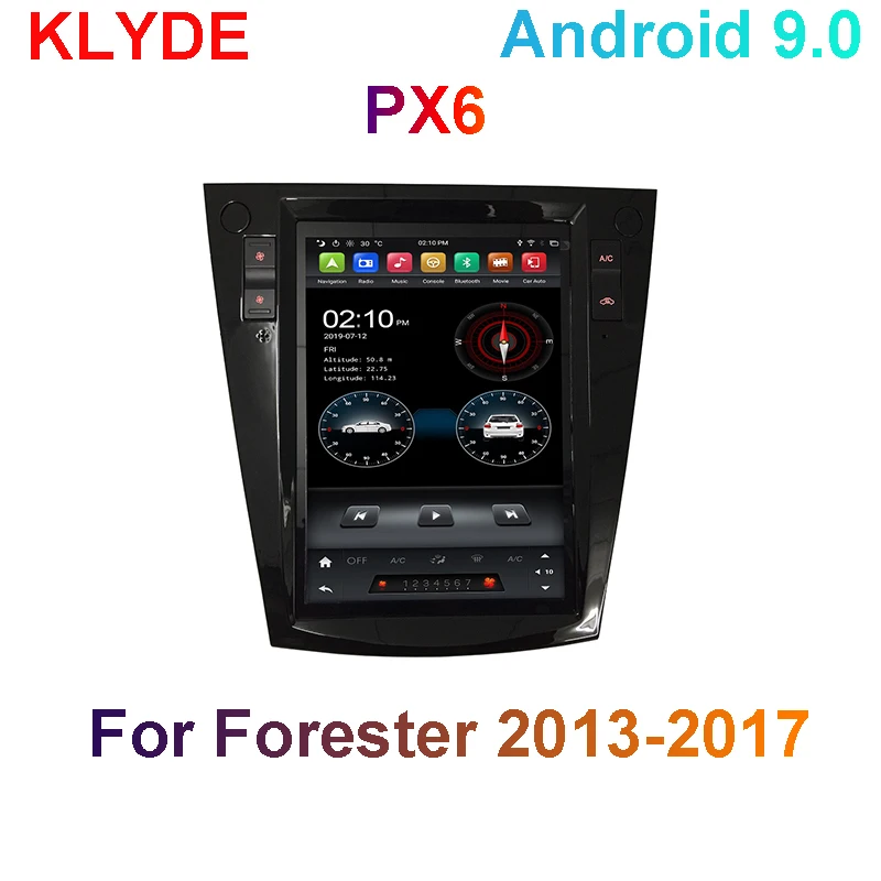 KD 10423 KLYDE android 9 0 система PX6 автомобильная аудиосистема стерео с gps wifi bluetooth для Forester