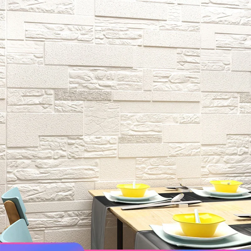 

Three-dimensional Wall Paste self-adhesive wallpaper bedroom warm background wall foam brick waterproof moisture-proof sticker