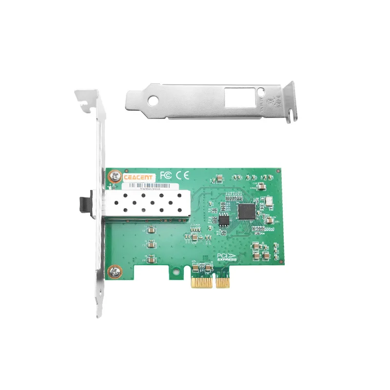 Ceacent AN8210-F1 with intel I210 Chip 10/100/1000M SFP Single Port PCIe2.0 X1 Network Adatper | Компьютеры и офис