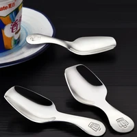 304 stainless steel spoon tea spoon dessert cute creative spoon childrens tableware short handle spoon gift
